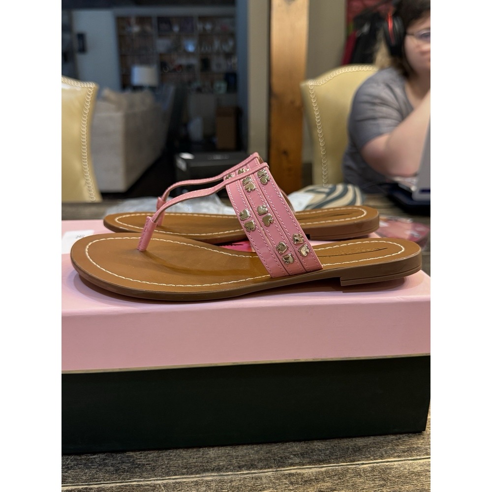 Kate Spade New York 254463 Womens Carol Thong Sandal Pink‎ Size 6.5 - Picture 4 of 9